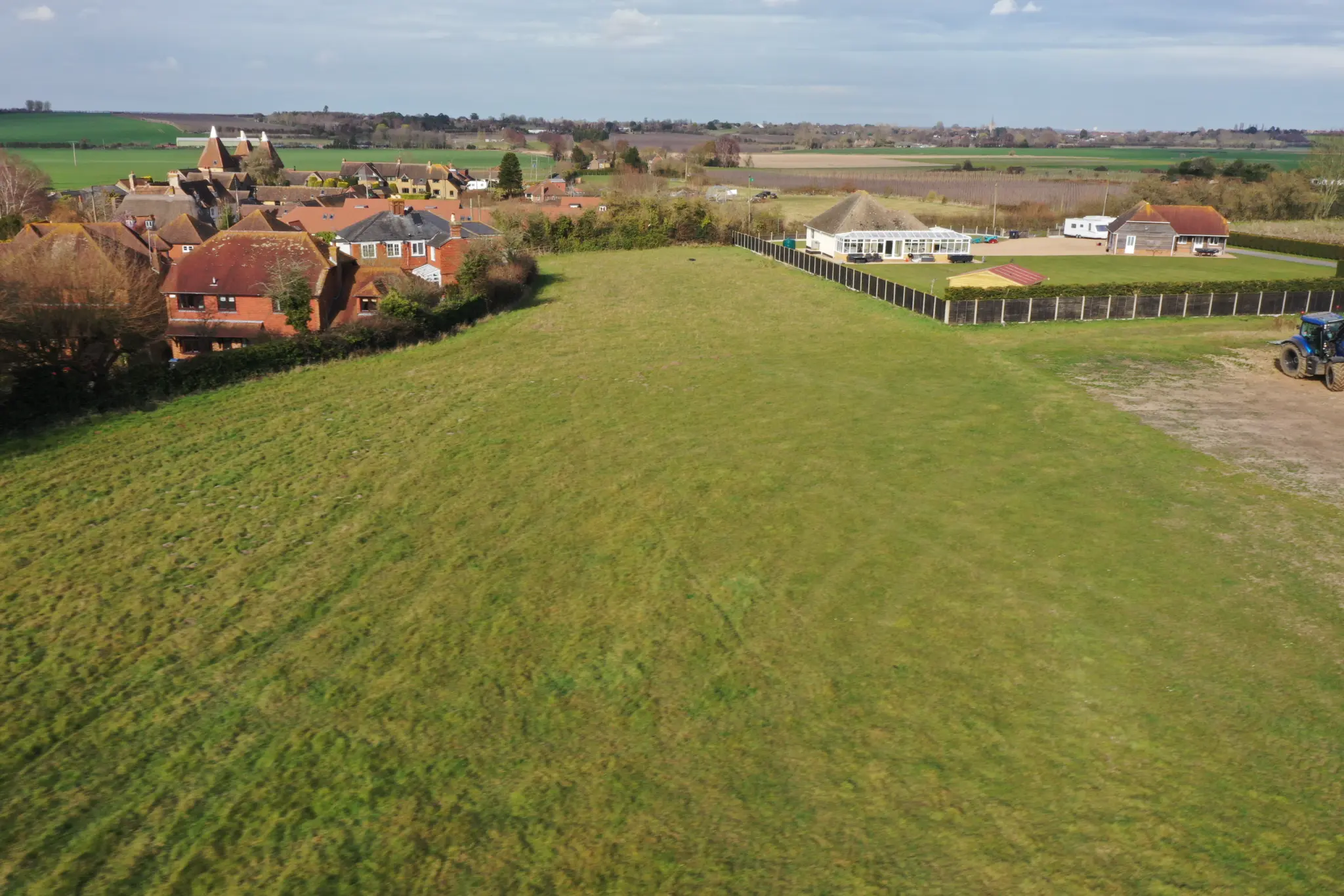 Aerial view of Animal Farm development site